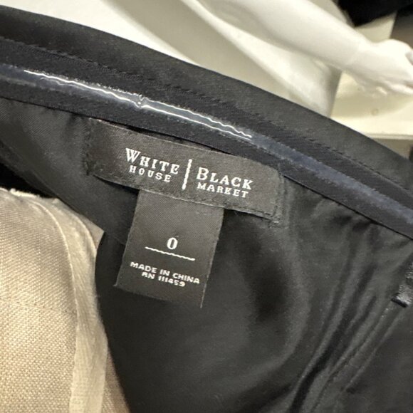 White House Black Market Strapless Black Lace Dress With Satin Bow Size 0 Made I - Picture 10 of 10